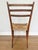 Brown Mid-Century Italian Modern Rush Seat Ladder-Back Chair in the Manner of Gio Ponti For Sale - Image 8 of 9