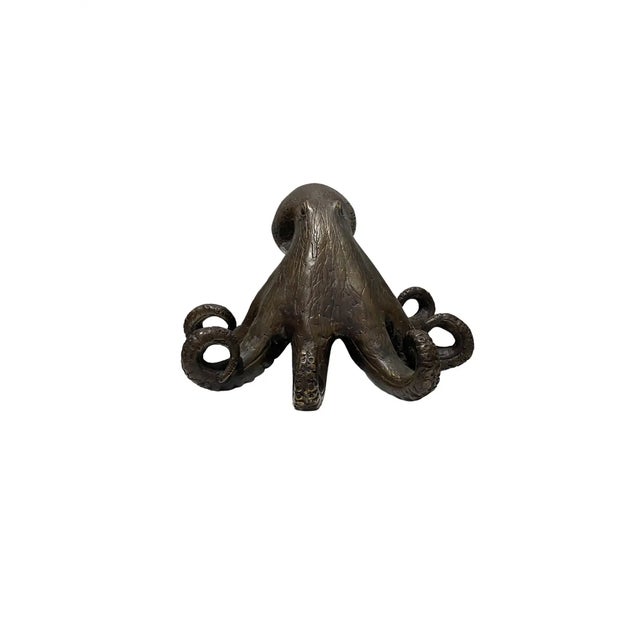 Figurative Cast Bronze Octopus Sculpture by Tiempo Gallery For Sale - Image 3 of 7