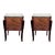 Early 20th Century Italian Neoclassical Pair of Bedside Tables in Mahogany For Sale