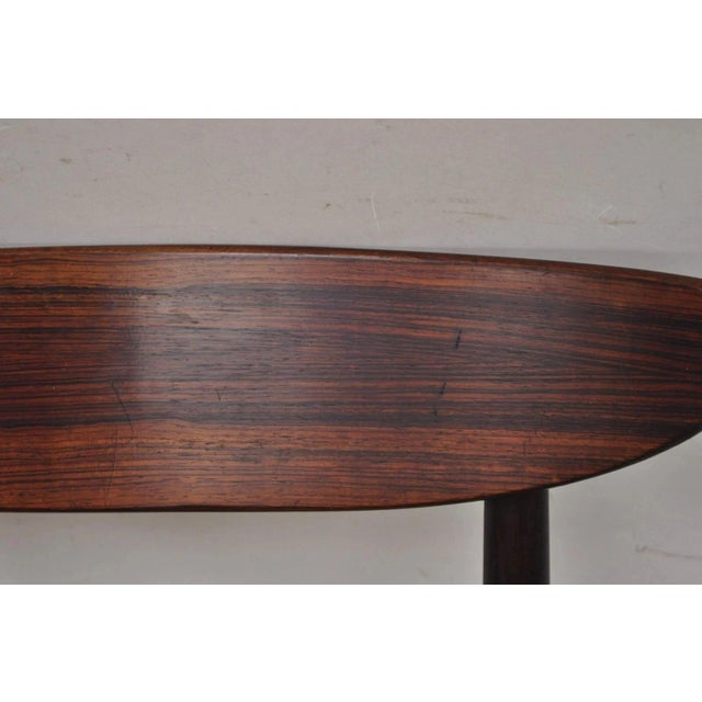 Vintage Dyrlund Mid Century Danish Modern Rosewood Curved Back Dining Side Chair For Sale In Philadelphia - Image 6 of 12