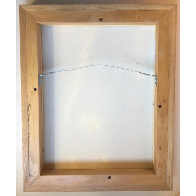 2020 “Untitled” Abstract Oil Pastel Drawing, Framed - For Sale In Monterey, CA - Image 6 of 8