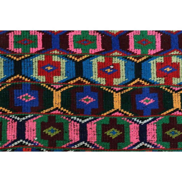 Colorfull Vintage Turkish Rug Runner - 35" X 155" For Sale - Image 10 of 13