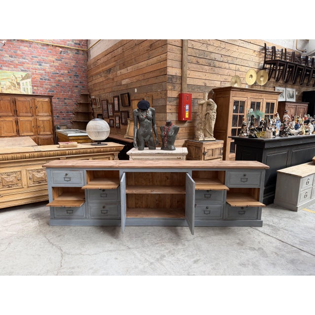 Handcrafted Gray Sideboard, France For Sale - Image 5 of 13