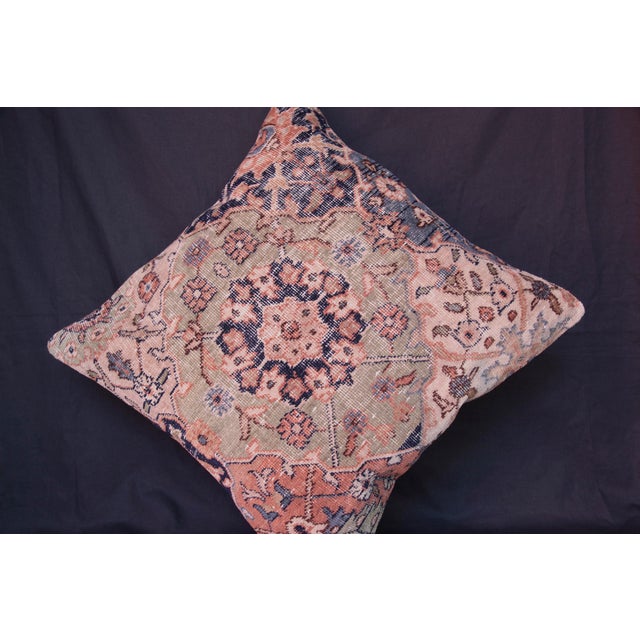 Green Decorative Throw Rug Pillow -20'' X 20'' For Sale - Image 8 of 12