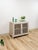 Wood Vintage Cream Rattan Lattice Cabinet Coastal Tropical Hollywood Regency For Sale - Image 7 of 17