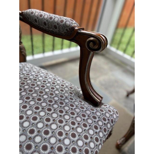 Rococo Set of Armchairs by Asnaghi Interiors For Sale - Image 3 of 10