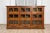 Mid 20th Century Italian Walnut and Iron Pastaia Shop Cabinet with Nine Drawers and Glass Panels For Sale - Image 4 of 8