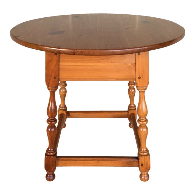 Ethan Allen Country Craftsman Pine Lamp Table Chairish