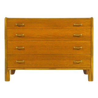 John McGuire Rattan and Oak Chest For Sale
