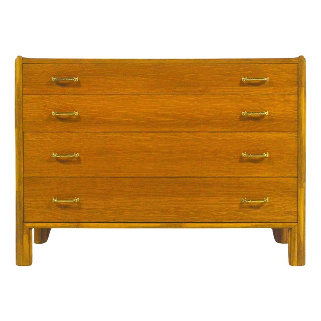 John McGuire Rattan and Oak Chest For Sale