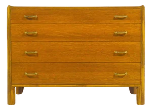 John McGuire Rattan and Oak Chest