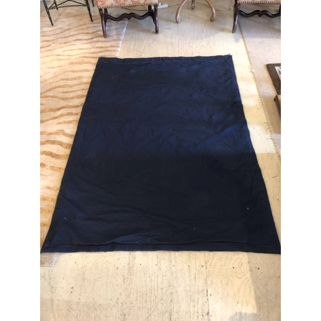 Black Large Vintage Hanging French Tapestry Wall Art For Sale - Image 8 of 11