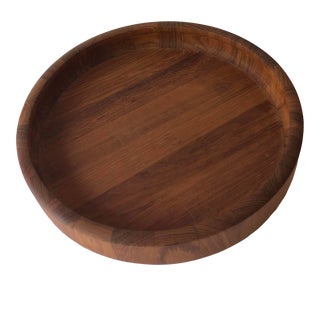 Vintage Large Dansk Teak Serving Tray For Sale