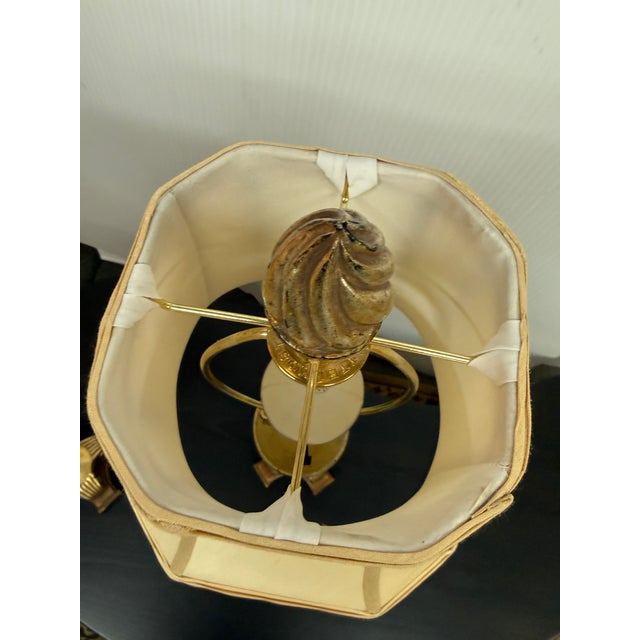 Brass Uttermost Table Lamps, Pair For Sale - Image 8 of 12