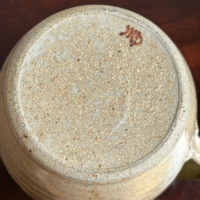 Vintage Hand-Thrown Artisanal Stoneware Pitcher & Tumblers -- A Set For Sale - Image 12 of 12