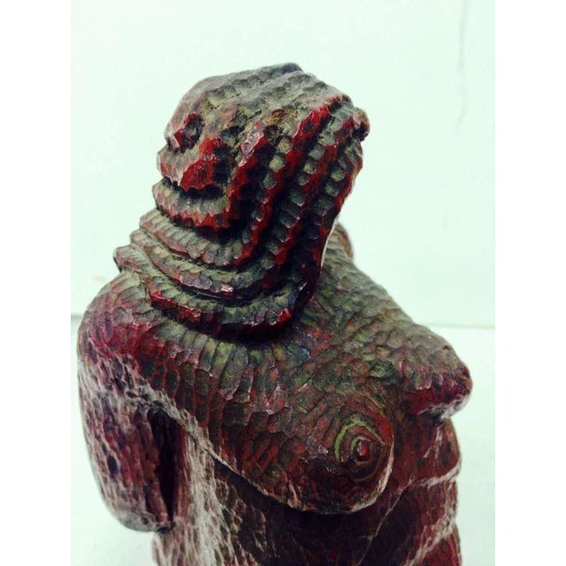 Wood Nude Woman Wooden Figure For Sale - Image 7 of 9