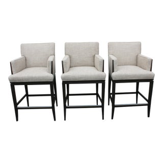 Barclay Butera Swivel Barstools- Set of 3 For Sale