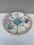 19th Century Majolica flowers and butterfly plate Wasmuel.