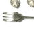1940s Vintage Hollywood Regency English Chippendale Silverplate Seafood Forks - Set of 5 For Sale - Image 10 of 10