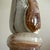 Large Vintage Solid Onyx Table Lamp | Cream & Honey Veined Stone | Late 20th Century For Sale - Image 9 of 12