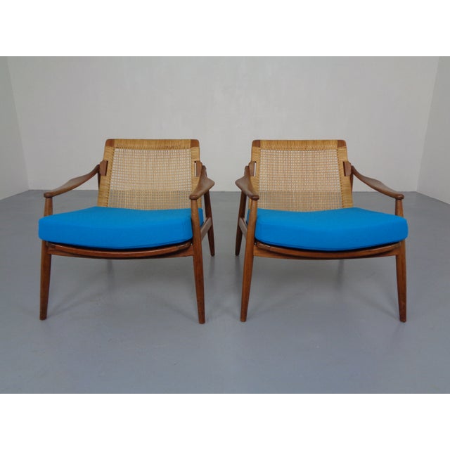 Brown Teak Sofa and Lounge Chairs by Hartmut Lohmeyer for Wilkhahn, 1960s, Set of 3 For Sale - Image 8 of 18