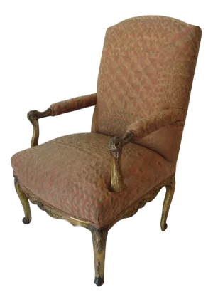 French Carved Gilt Louis XIIII Arm Chair