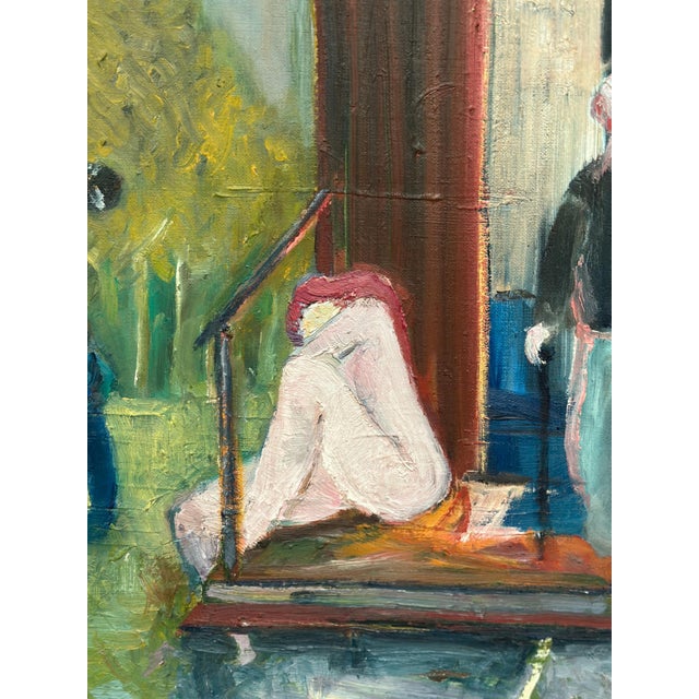 Hendrik De Jong, Familjen (The Family), 1980, Oil on Canvas, Framed For Sale - Image 17 of 18