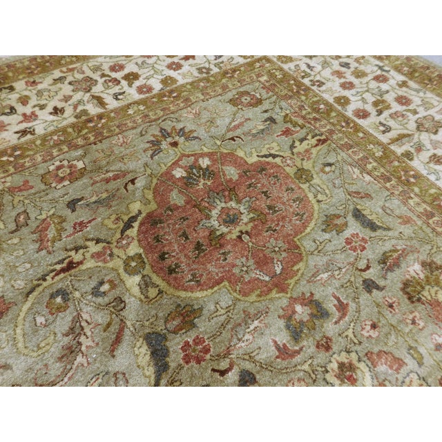 Textile Hand Knotted Rug in Soft Color. For Sale - Image 7 of 18