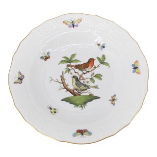 Herend Rothchild Bird Rimmed Soup Bowl Never Used For Sale