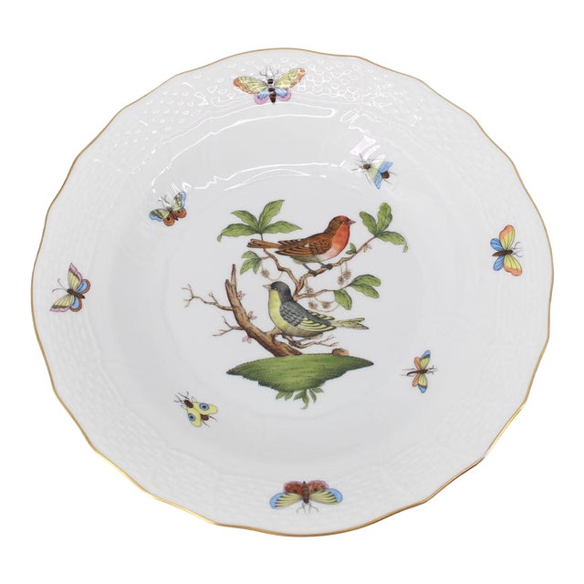 Herend Rothchild Bird Rimmed Soup Bowl Never Used For Sale