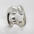 Vintage Modernist Georg Jensen Sterling Silver Ring Model No. A 77 B by Ole Ishøj Size 6 For Sale - Image 10 of 10