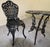 Mid 20th Century American Cast Iron Rose Garden Bistro Set, Table and Two Chairs, 3 Pieces For Sale - Image 10 of 18