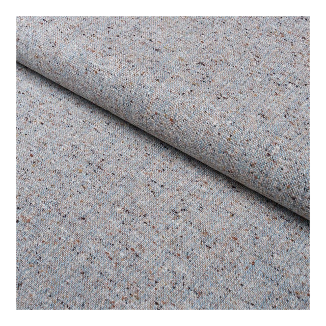 Sample - Schumacher Clarke Donegal Wool Blend Fabric in Light Blue For Sale