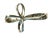 Vintage 14k White Gold Diamond Cross Pendant, Mid-20th Century For Sale In Tampa - Image 6 of 8