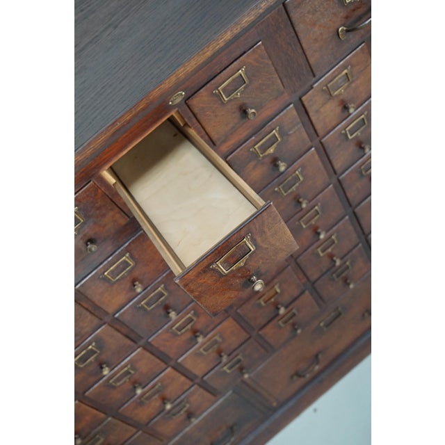 Large French Oak Notary Apothecary Cabinet, 1920s-1930s For Sale - Image 12 of 18