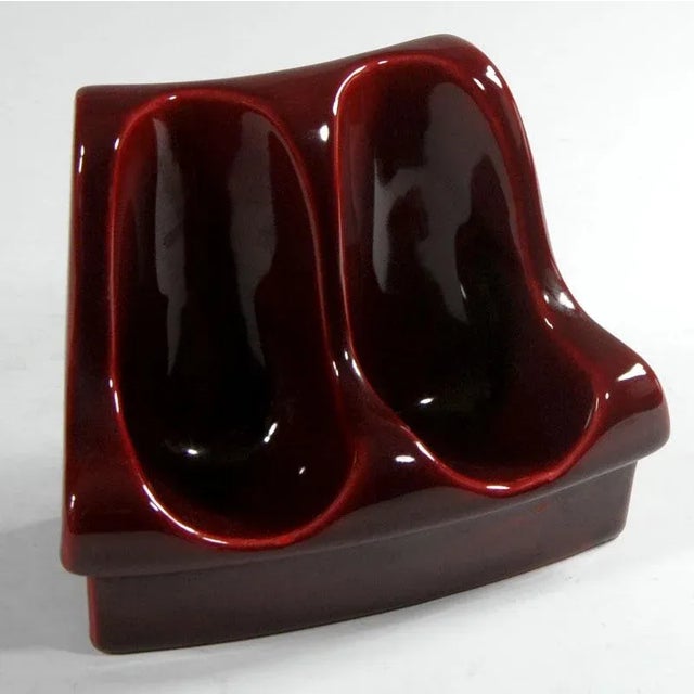 Mid-Century Modern Italian Ceramic Pipe Stand from SC3, 1970s For Sale - Image 3 of 11
