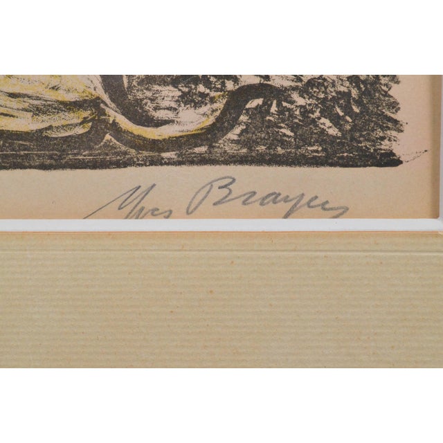 French 1980s Yves Brayer “Le Banquet” Signed & Numbered French Color Lithograph For Sale - Image 3 of 10