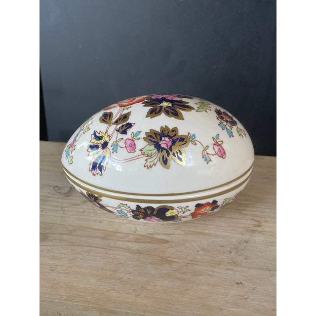 Vintage Mason’s Ironstone Chinoise Egg Trinket Dish For Sale In Phoenix - Image 6 of 9