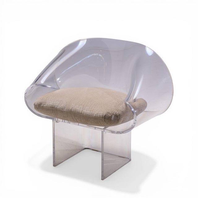 Mid 20th Century Robert Van Horn Mid Century Lucite Ribbon Chair For Sale - Image 5 of 9