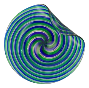 Murano Filigrana Glass Dish with Aventurine from Cenedese & Alberelli, 1970s