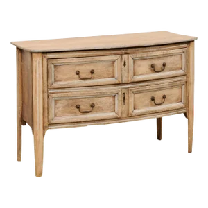 Italian Bow-Front Carved-Wood Chest, 19th Century