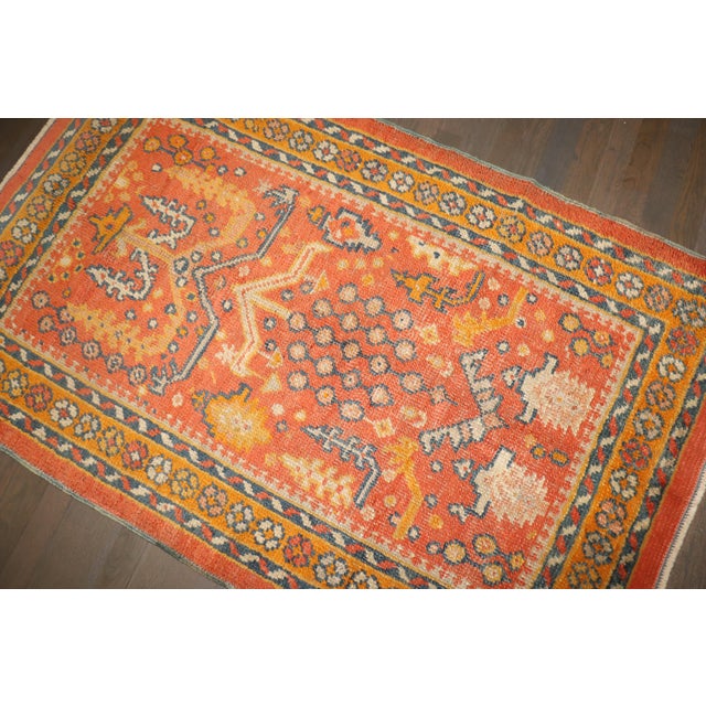 An early 20th-century Turkish Oushak Orange Field Rug Details rug no. j5089 size 3' 2" x 5' 1" (97 x 155 cm)