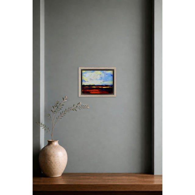 “Sunset Over the Nevada Desert – Modern Contemporary Acrylic Painting” For Sale - Image 4 of 7