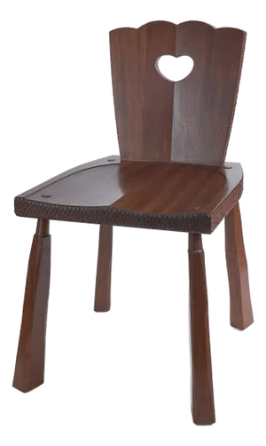 Artisan Dining Chair in Sapele With Carved Edge Detailing. Designed and Crafted by Val Khvan.