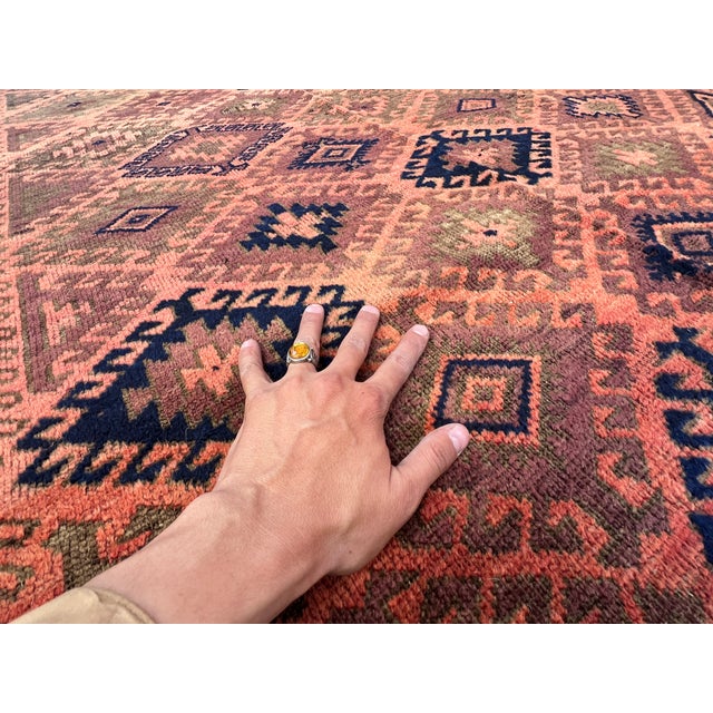 Antique Turkmen Yomut Hand-Knotted Wool Area Rug - 5'3" X 8'1" For Sale - Image 12 of 14