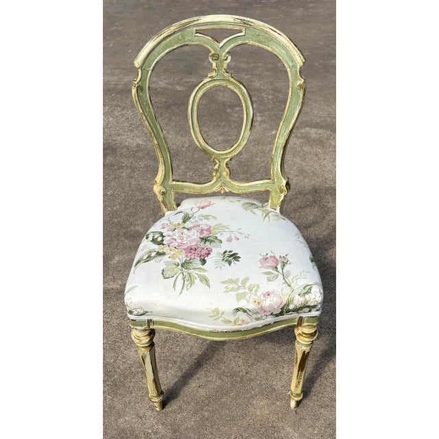 Antique French Louis XVI Painted Side Chairs - A Pair For Sale - Image 10 of 12