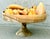 Exceptional Vintage Mid-Century Mexican Carved Onyx Stone Pedestal Bowl, Centerpiece Filled With 12 Assorted Onyx Fruit For Sale - Image 11 of 12