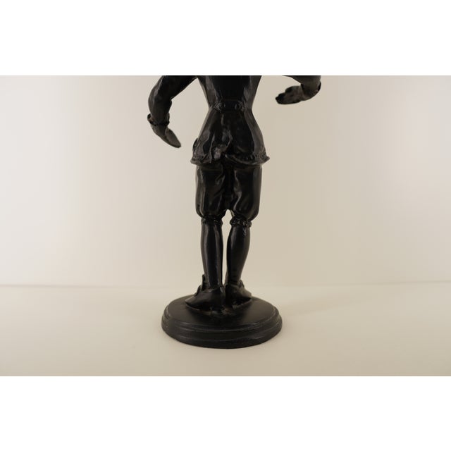 Metal Vintage Cast Iron Colonial Gentleman Figurine For Sale - Image 7 of 17