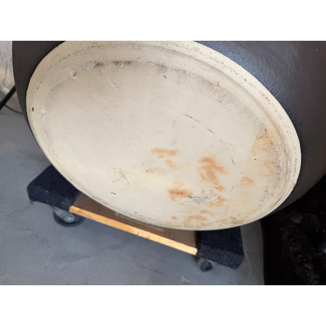 Large Vintage Textured Glazed Studio Pottery Bud Vase For Sale - Image 12 of 12