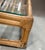 Vintage Brown Jordan Rattan Low-Profile Square Cocktail Table With Inset Glass Top For Sale In New York - Image 6 of 8